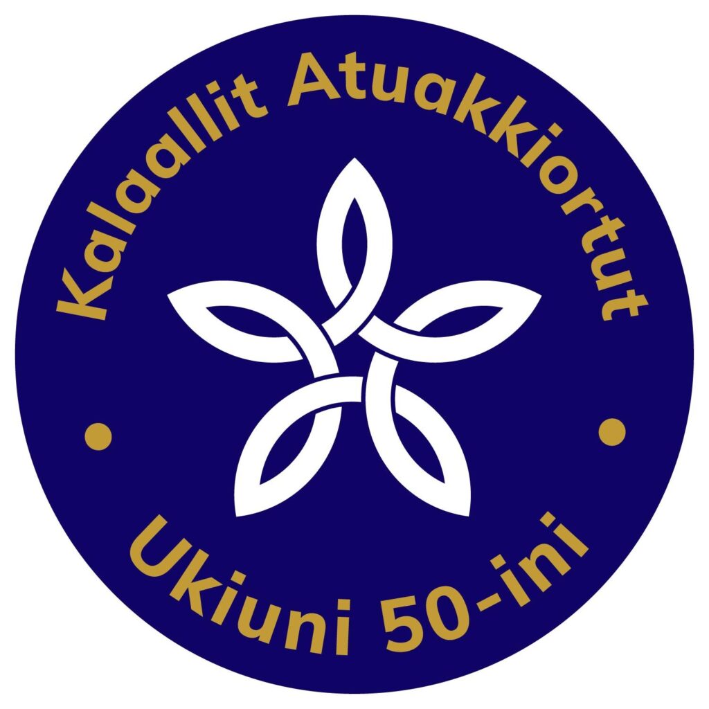 Logo der grönländischen Schriftsteller*innenvereinigung Bezug