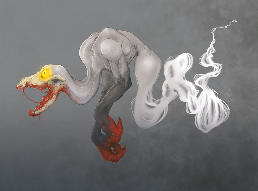 Bild des grönländischen Wesens Aajumaaq